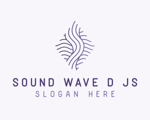 Gradient Fluid Waves logo design