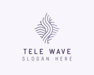 Gradient Fluid Waves logo design