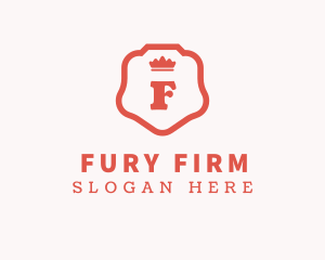 Red Crown Shield Firm logo design