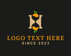 Letter H Hourglass logo
