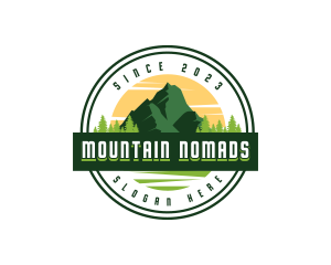 Mountain Peak Nature logo design