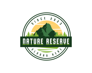 Mountain Peak Nature logo design