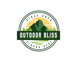 Mountain Peak Nature logo design