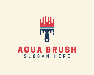 Handyman Paint Brush logo design