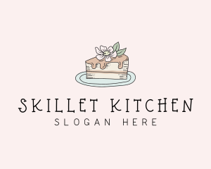 Cake Flower Sweet logo design