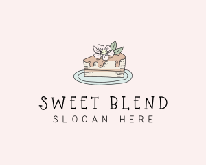 Cake Flower Sweet logo design