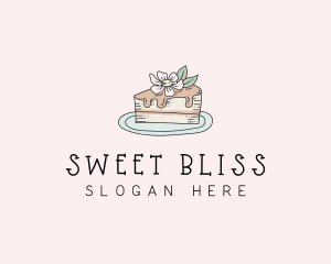 Cake Flower Sweet logo design