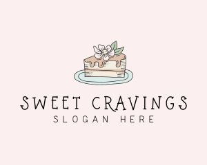 Cake Flower Sweet logo design