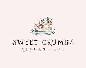 Cake Flower Sweet logo design