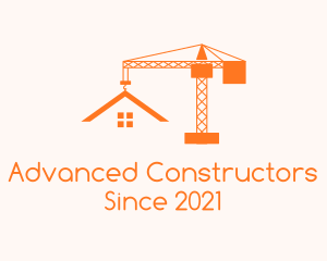 Orange Crane Contractor  logo design