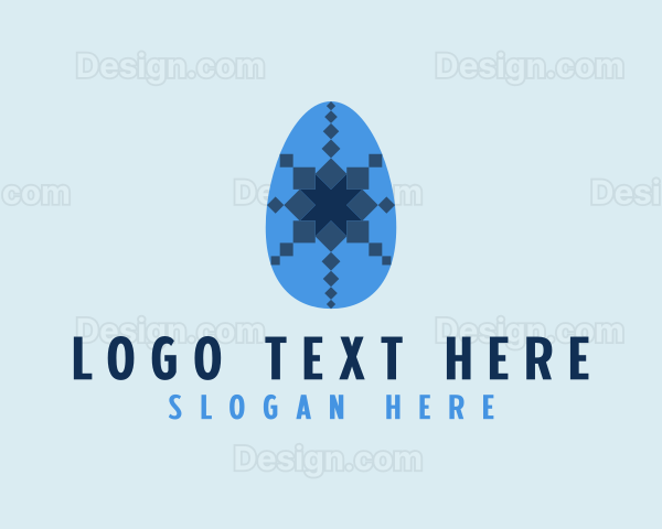 Decorative Egg Pattern Logo