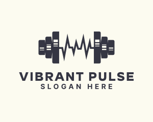Heartbeat Barbell Gym logo design