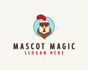 Rooster Chicken Poultry logo design