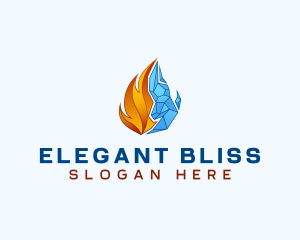 Flame Ice Element Logo