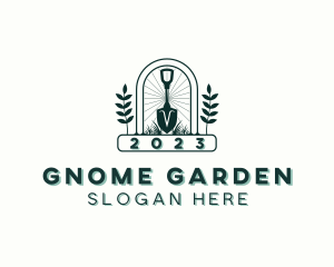 Plant Shovel Gardening logo design