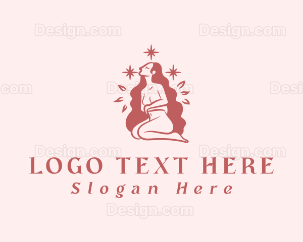 Female Nude Goddess Logo