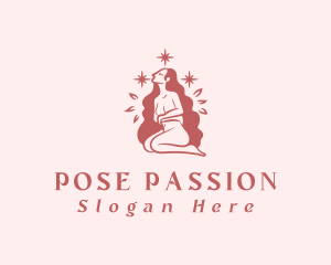 Female Nude Goddess logo design