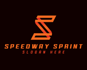 Fast Racing Sport Letter S logo design