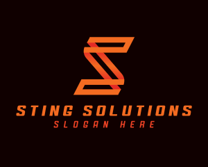 Fast Racing Sport Letter S logo design