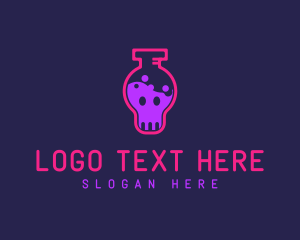 Poison Vial Skull logo