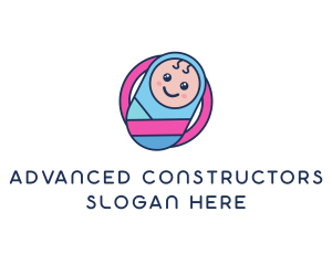 Baby Swaddle Circle logo design