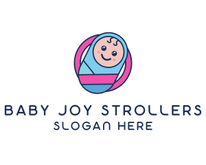 Baby Swaddle Circle logo design