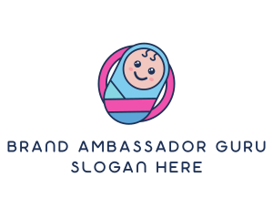 Baby Swaddle Circle logo design