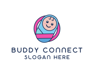 Baby Swaddle Circle logo design