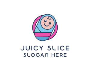 Baby Swaddle Circle logo design