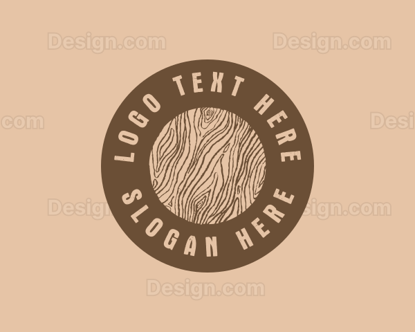 Timber Woodgrain Craft Logo