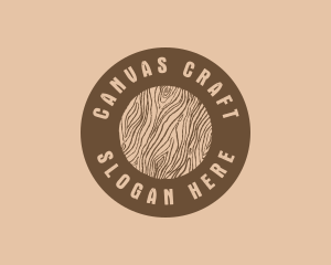 Timber Woodgrain Craft logo design