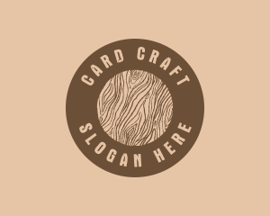 Timber Woodgrain Craft logo design