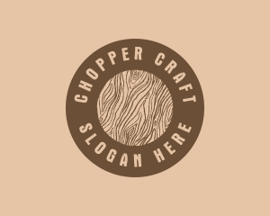 Timber Woodgrain Craft logo design