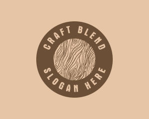 Timber Woodgrain Craft logo design