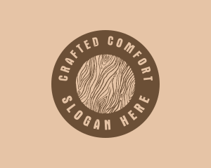 Timber Woodgrain Craft logo design