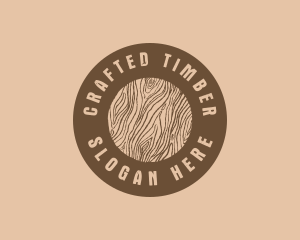 Timber Woodgrain Craft logo design