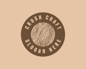 Timber Woodgrain Craft logo design