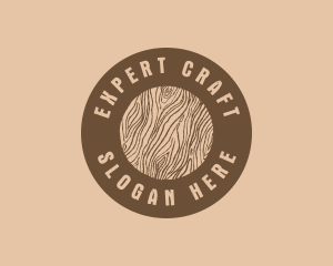 Timber Woodgrain Craft logo design