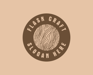 Timber Woodgrain Craft logo design