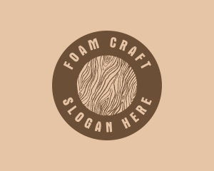 Timber Woodgrain Craft logo design