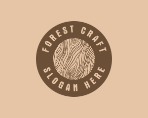 Timber Woodgrain Craft logo design