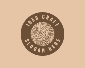 Timber Woodgrain Craft logo design