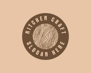 Timber Woodgrain Craft logo design