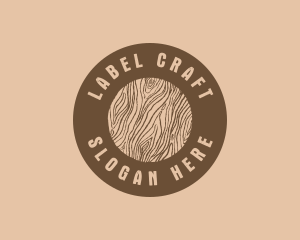 Timber Woodgrain Craft logo design