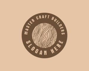 Timber Woodgrain Craft logo design