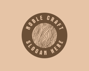 Timber Woodgrain Craft logo design