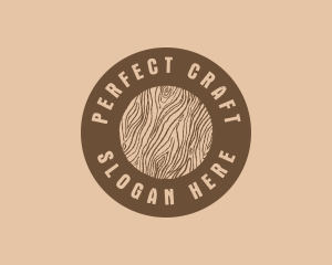 Timber Woodgrain Craft logo design