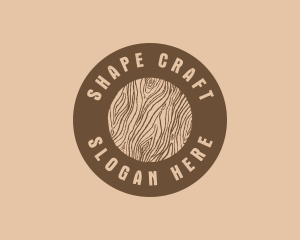 Timber Woodgrain Craft logo design