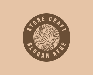 Timber Woodgrain Craft logo design