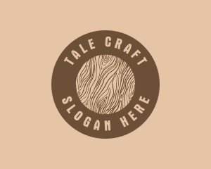 Timber Woodgrain Craft logo design